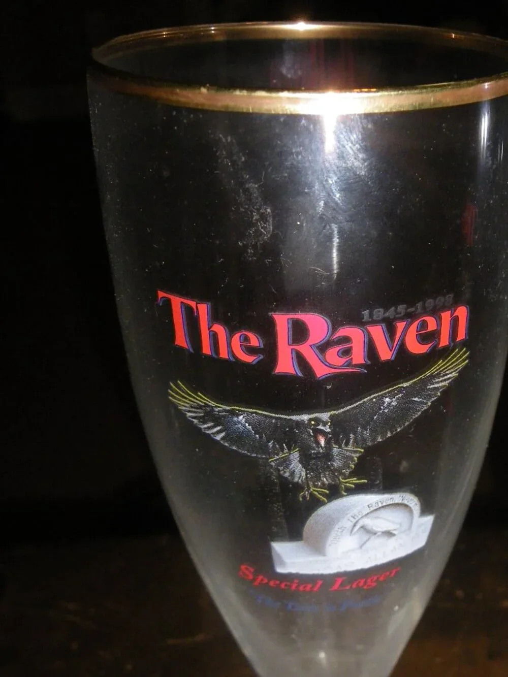 2 Vintage The Raven Special Lager 0.4L Rastal German Beer Tall Bar Glasses